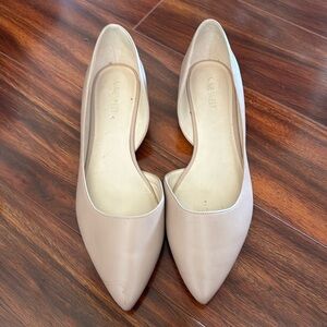 Nine West nude slip on.